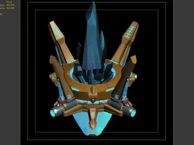 Suspension-energy generator 02 3D model