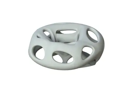 SciFi Cube Object No 65142 Low Poly Shape Low-poly 3D model