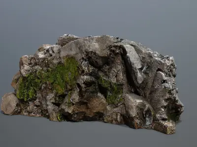 Mountain Low-poly 3D model 10