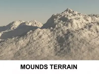 3d Terrain Mounds 3D model