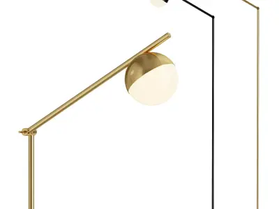 Nordlux Contina Metal Globe Floor Lamp 3D model