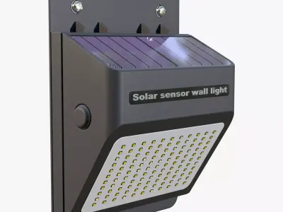 Solar Sensor Wall LED Light M1 3D model