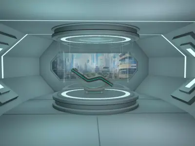Sci fi Room 3D model 48