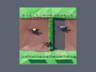 land 74A Low-poly 3D model