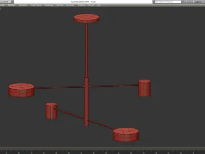 Chandeliers collection 10 models Low-poly 3D model