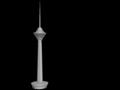 milad tower 3D model