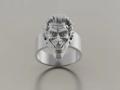 Ring Joker face 3D print model 3D print model