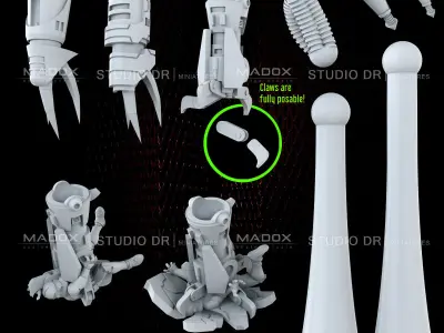 War Beetle and Riders 3D print model