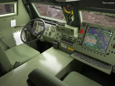  Tactical Communications Command Vehicle Camo Rigged 
