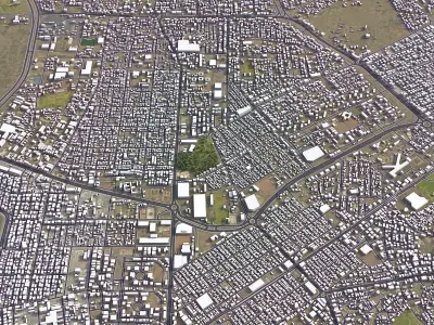 Aden - City 3D Model Low-poly 3D model