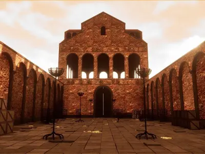 Monastery Court 3D model