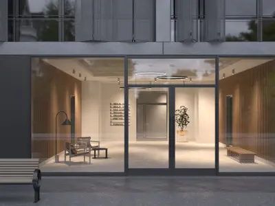 Interior Scene 11 - Lobby Nexus - 3D Interior 3D model