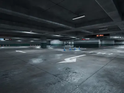 Parking Lot 3D model