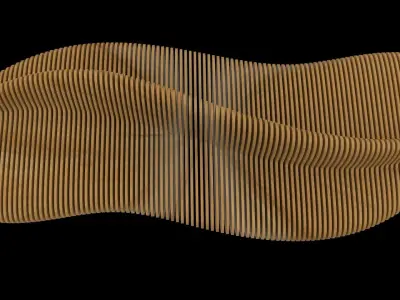 3D parametric bench 3D model