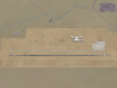 Jizan - New Jazan Airport Low-poly 3D model