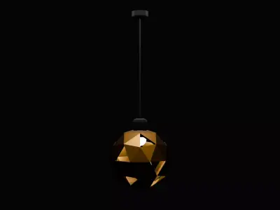 hangling lamp Low-poly 3D model