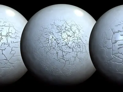 Crack VDM Brushes and Alpha Vol 1 Low-poly 3D model