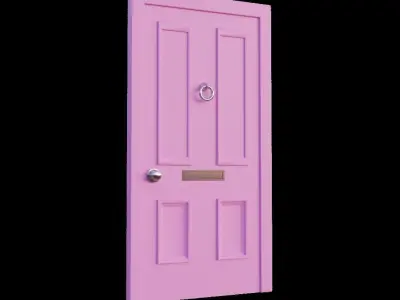 Pink Door Model Free 3D model