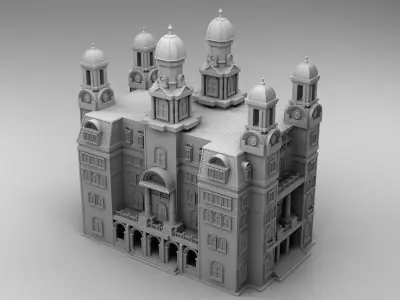 Church in Chicago 3D print model