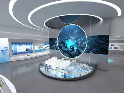 Tech Exhibition Hall 3D model