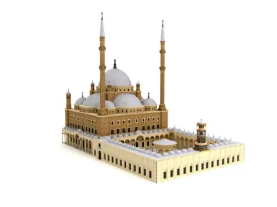 The Saladin Citadel Egypt - Muhammad Ali Mosque 3D model