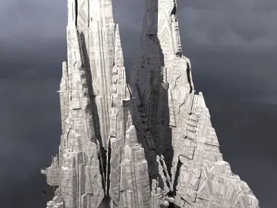 District 10 Mothership Tower 2 designs  3D model