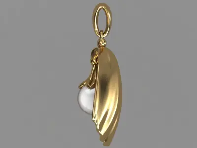 Seashell Pendant 3D print model