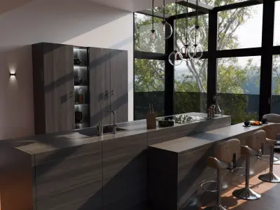 Kitchen interior 3D model 5