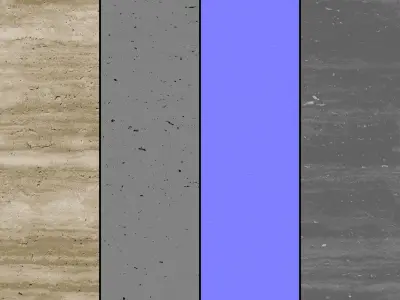 Classic Dark Travertine Stone Texture