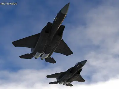  Multirole Strike Fighter Rigged for Cinema 4D 