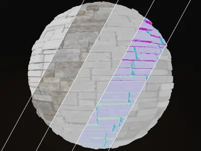 Southern Cream Cobblestone 8K Textures Texture