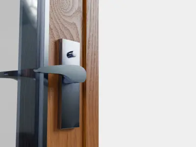 Modern Wood Door Free 3D model purchase