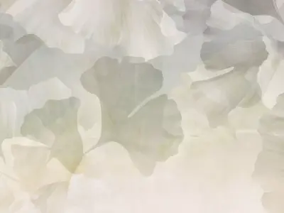 Oversized Ginkgo Leaf Wash Texture