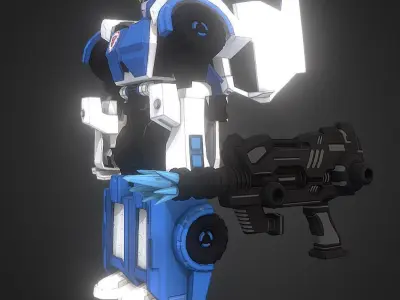 Transformer Strongarm Low-poly 3D model