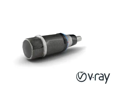 SonicLens Microphone Retro-Futuristic model pack Low-poly 3D model