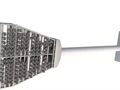 Stadium Light Tower 3D model