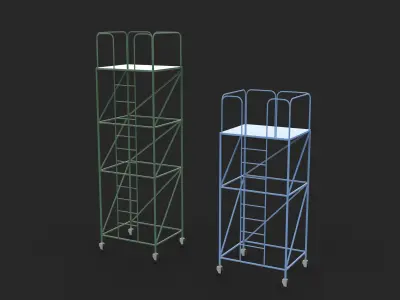 Miniart Scaffoldings 3D model