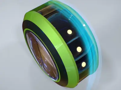 Crics futuristic wheel 3D model