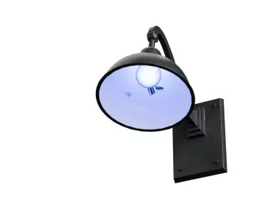 Street Wall Light Low-poly 3D model
