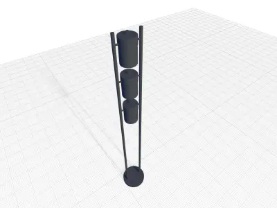 Bromsgrove Column Floor Lamp 3D model
