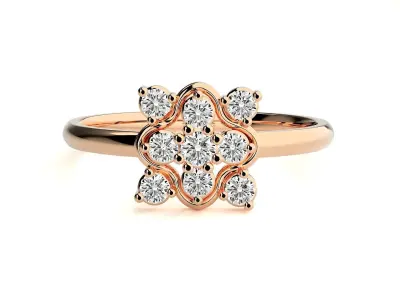 Women ring 3D print model 76