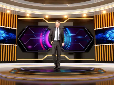 Virtual Set 3D model