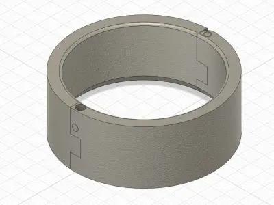 Parametric Chunky Collar with padlock lock Free 3D print model