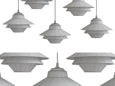 Etna chandeleir 3d model Low-poly 3D model