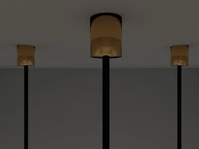 Pendant light  Free low-poly 3D model