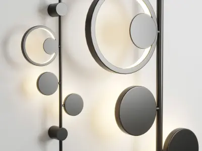 Wall light LIDVOR Lampatron Low-poly 3D model