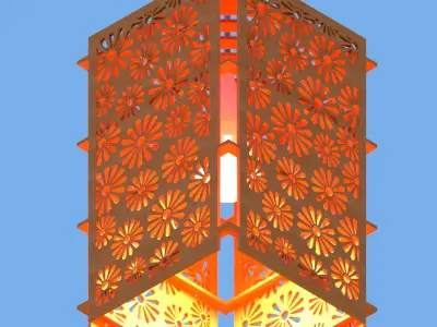 Chandelier lamp 3D 3D model