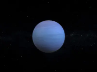 Gas Giant Alien Planet 07 Low-poly 3D model