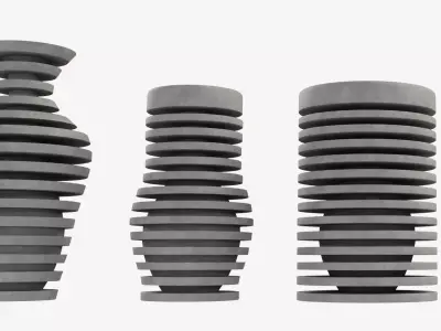 Illusion Decoration Vase Low-poly 3D model