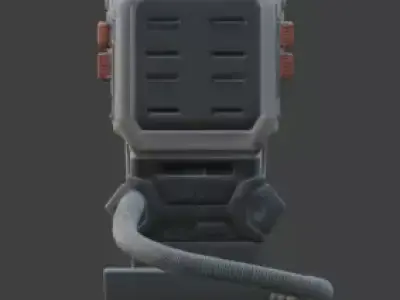 Advanced Sci-Fi Multi-Tool 3D Model Low-poly 3D model